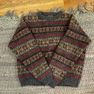 Vintage Wool Cozy Warm Dad-Sweater LARGE
